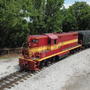 The Tennessee Valley Railroad Museum in Chattanooga is a great place to visit, especially if you're interested in trains. This missionary ridge local train is coming into the station, and it's a beautiful sight.