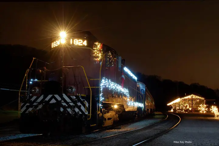 The North Pole Limited train rides are a popular family tradition, taking riders on an imaginary journey to the North Pole during the magical holiday season. The trains are a beautiful sight on the tracks at night, with their bright lights and decorations.