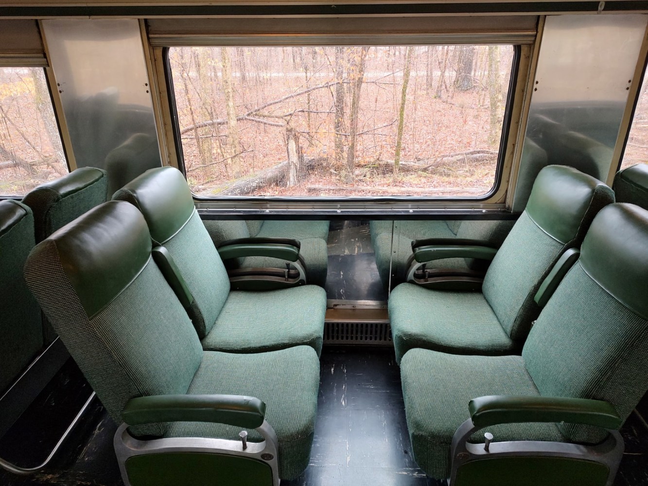 a green chair