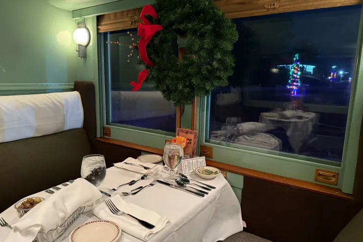 Enjoy Fine Dining and Scenic Views on Our Christmas Dinner Train