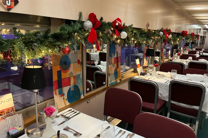 Experience the Joy of the Season with a Christmas Dinner Train Ride