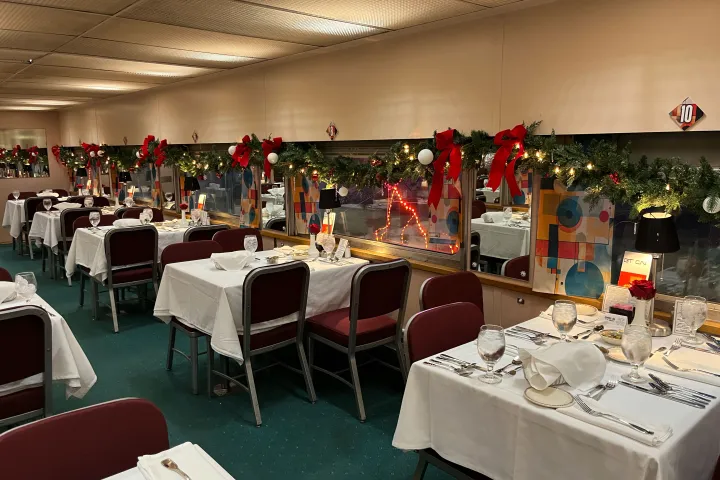 Indulge in a Holiday-Themed Dinner Aboard Our Historic Christmas Train