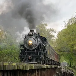 The Tennessee Valley Railroad Museum is a great place to visit if you're in the Chattanooga area. They have a number of different locomotives and rail cars on display, as well as a working turntable. My favorite part of the museum is the Missionary Ridge Local Southern 630 crossing over one of our four bridges.