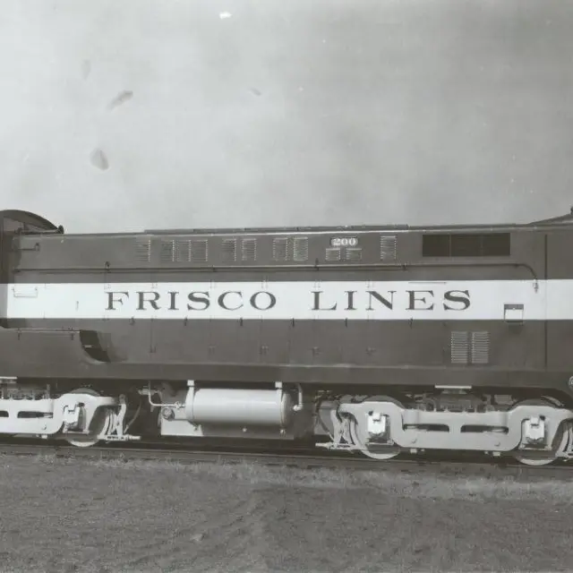 a vintage photo of a train
