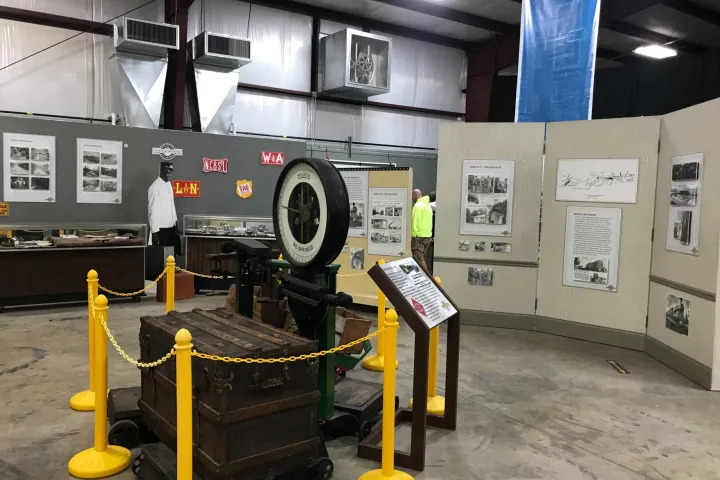 a sign on the side of a building