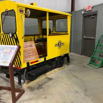 a close up of a school bus