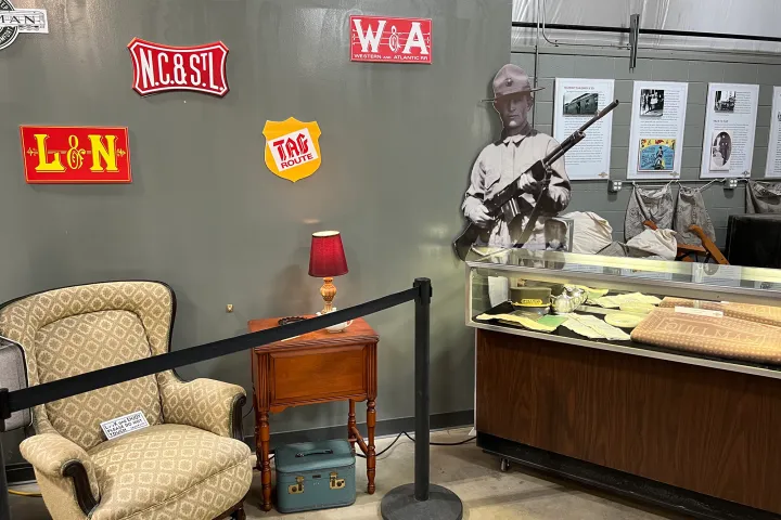 a person standing in a room