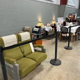 Explore the authenticity of historic railroad seating arrangements, meticulously preserved at the Tennessee Valley Railroad Museum.