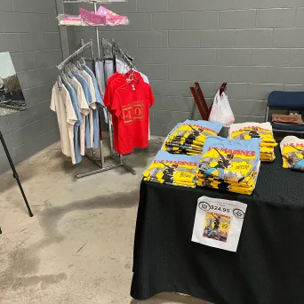 a bag of luggage sitting on top of a building
