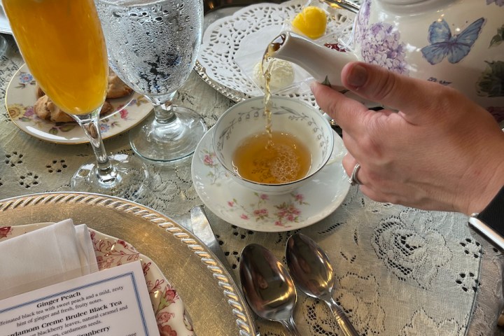 a cup of coffee on a table
