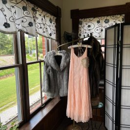 The blueberry scone is a popular item at the tea room, and it's easy to see why. The moist, flavorful scone is perfect with a cup of tea. The chicken salad croissant is a delicious and filling option at the tea room. The croissant is stuffed with a creamy chicken salad and topped with lettuce and tomato.