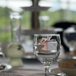 Tennessee Valley Railroad Museum - Chattanooga - Homefront Tea Room - wine glass