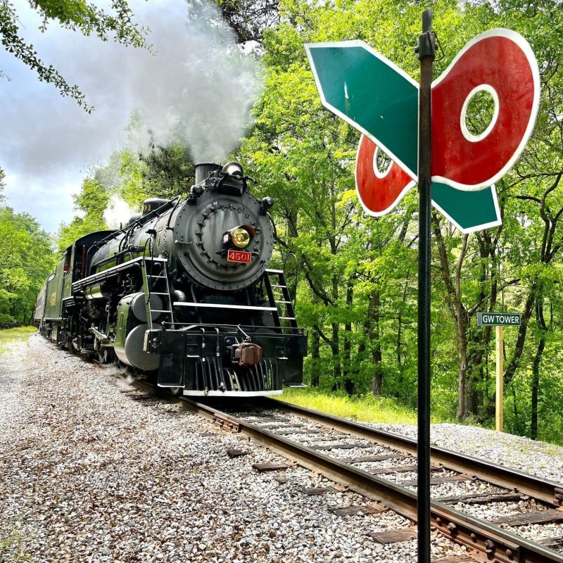 A Unique Sight: George Walker's GW Tower during TVRM's Multi-Train Events