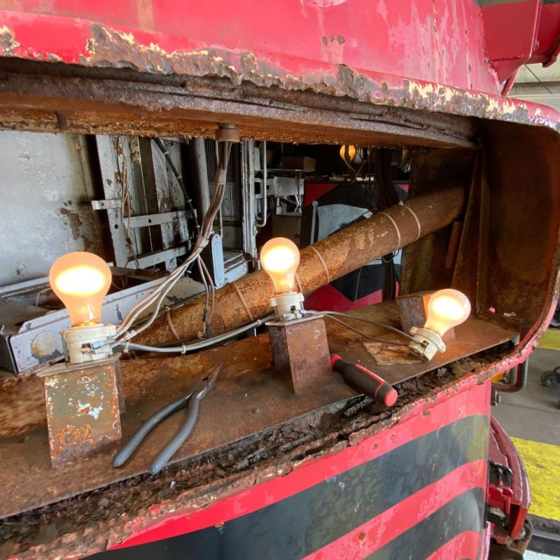 Locomotive 576 Undergoes Major Update with New Batteries and Lights
