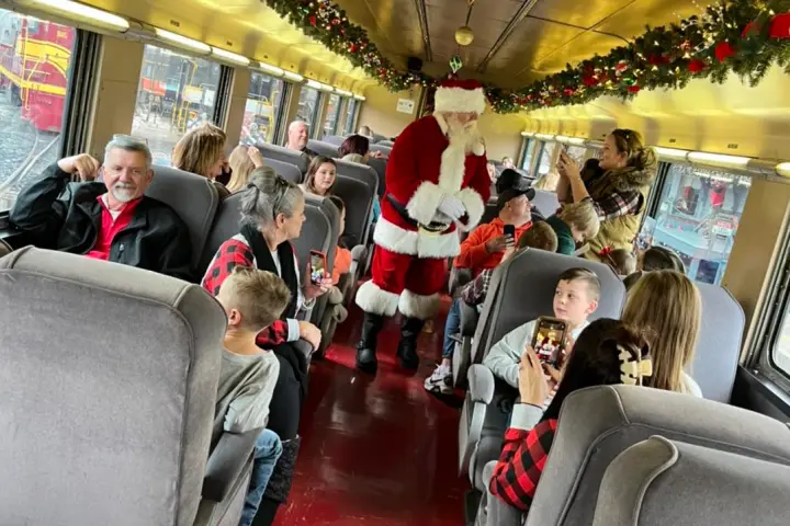 a store filled with lots of luggage