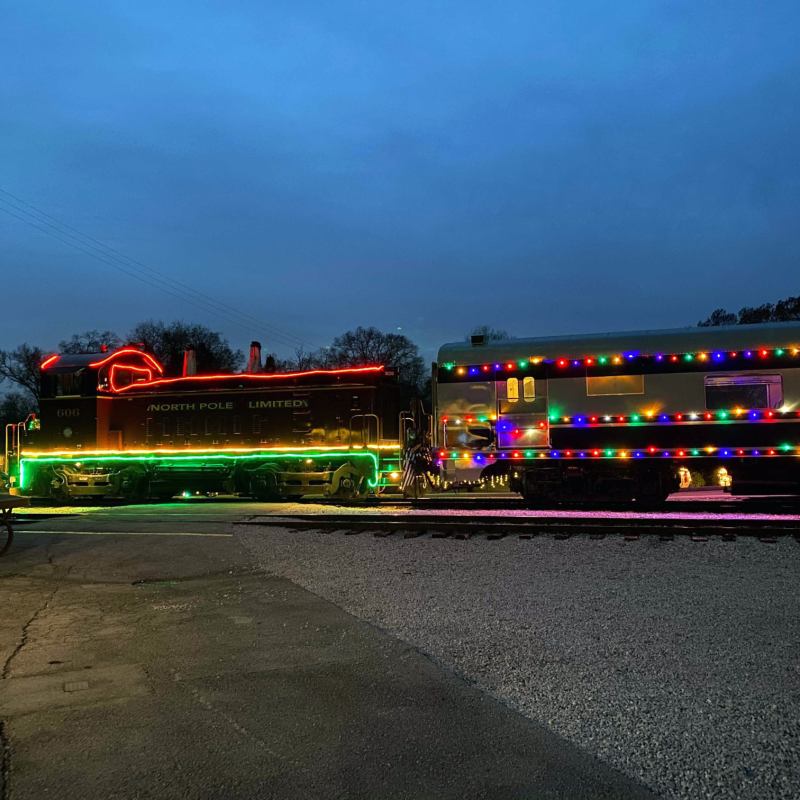 TVRM's Christmas Spectacle: Lights, Santa, and Magical Rides.