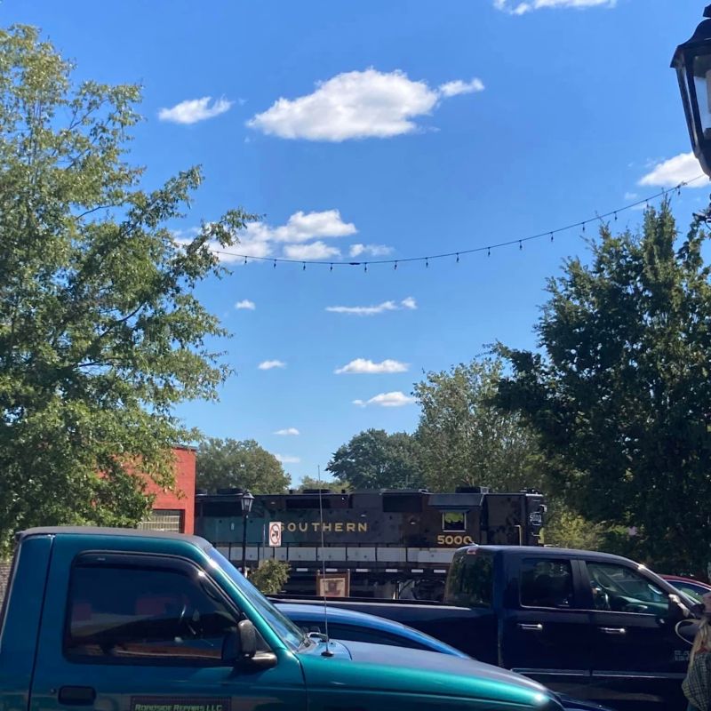 a car parked on the side of a road