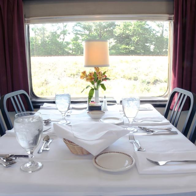 Romantic Train Ride with Gourmet Dinner