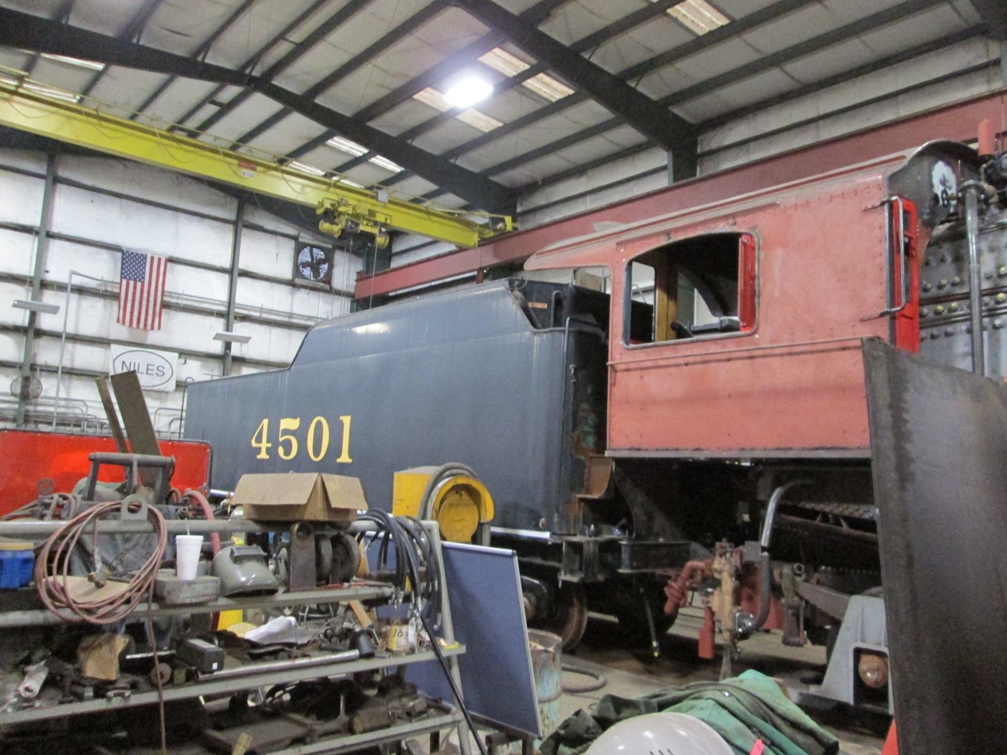 Update on 4501’s Restoration: Tender Progress Update on 4501's Restoration: Tender Progress