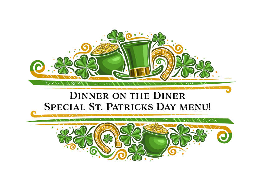 Celebrate St. Patrick’s Day with a Unique Train Dining Experience! Celebrate St. Patrick's Day with a Unique Train Dining Experience!