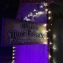 What’s Your Poison: Offering tasty treats and magical libations, this food and drink stand provides themed snacks and beverages.