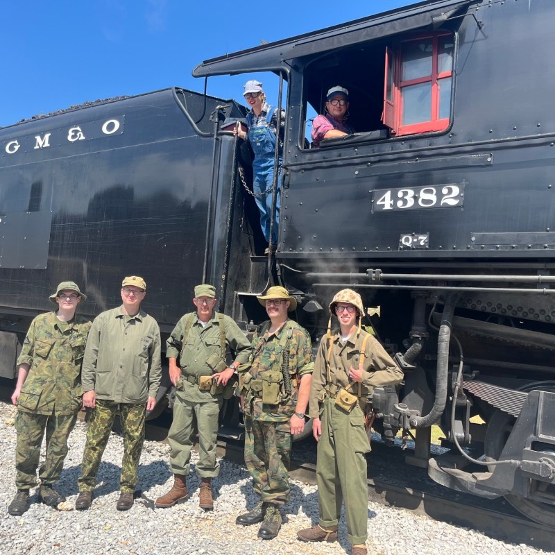 GM&O Steam Returns: Experience History at TVRM with WWII Re-enactments