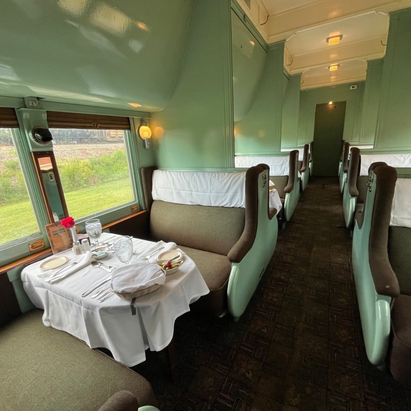 Fine Dining Aboard the Dinner on the Diner This Weekend