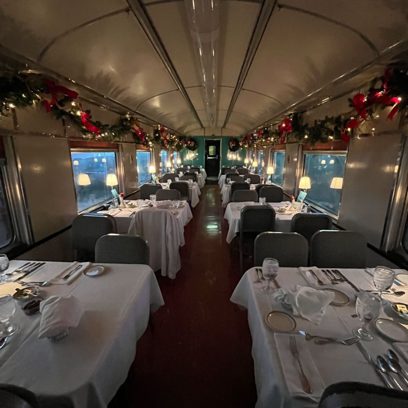 January Christmas Dinner Train Magic