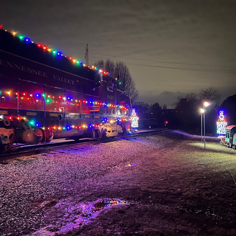 Festive Train Ride at Tennessee Valley Railroad