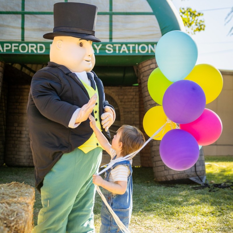 Ride with Thomas the Tank Engine at TVRM!