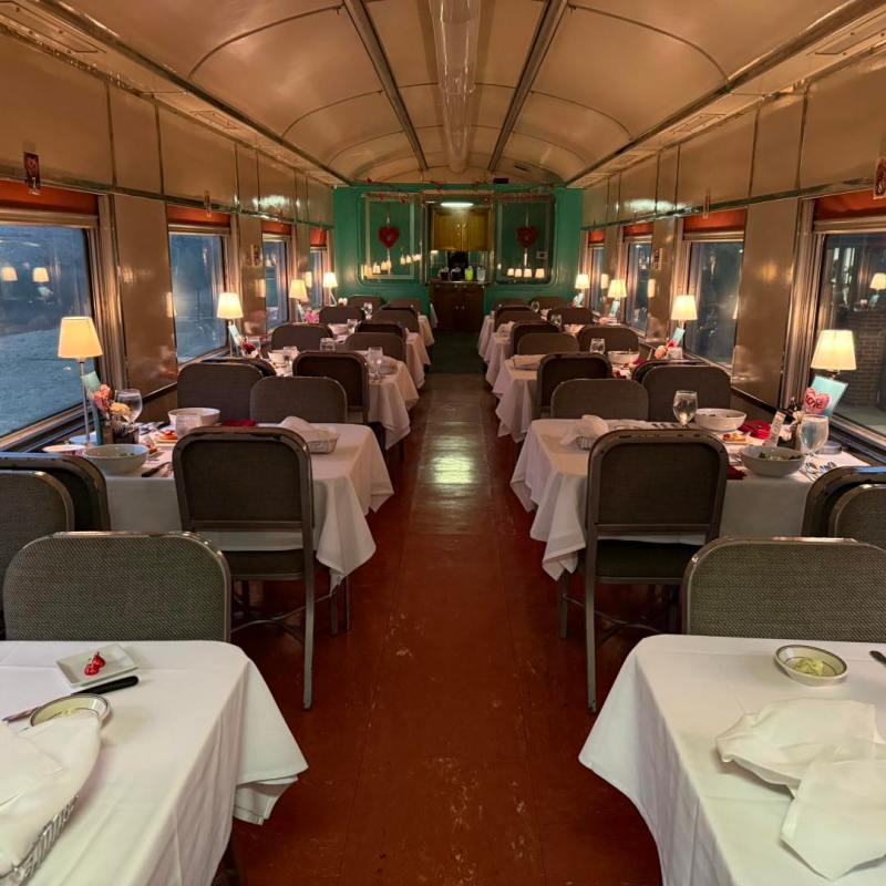 Limited Seats Available for the Valentine’s Dinner Train!