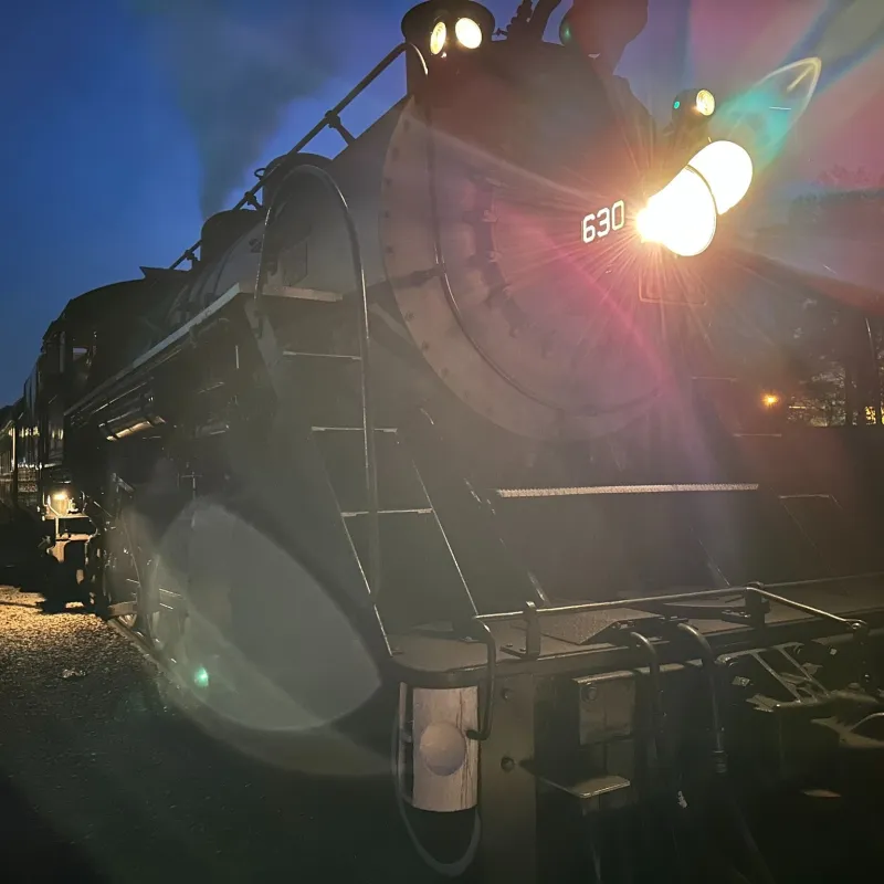 Ride at Sunset with Steam Locomotive 630