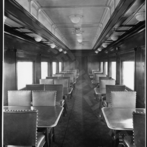 Southern Railway 3158 was a very heavily ornamented car, and a typical 1920s Pullman product, as delivered to Southern Railway. Originally TVRM tried to get a car in this condition, but having never been rebuilt it was mechanically a very tired car, so 3158 was obtained instead.